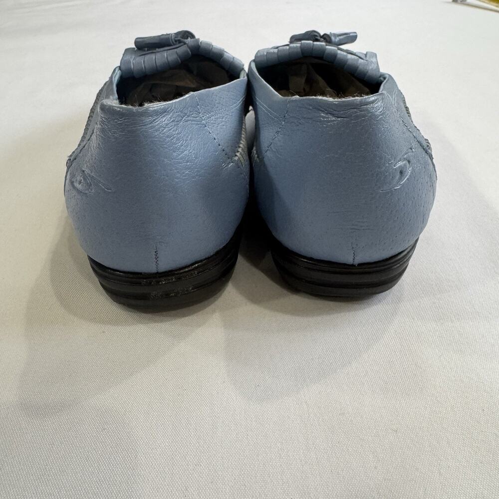 Dr. Scholl's Blue Tassel Leather Loafer SZ 11W Double Air Pillo Insoles - Picture 6 of 15